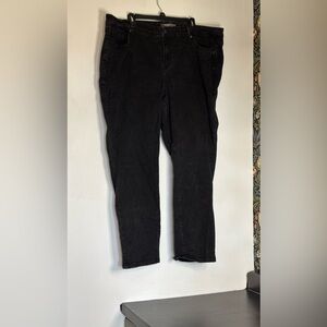 Torrid Black Boyfriend Straight denim jeans vintage stretch sz 24R